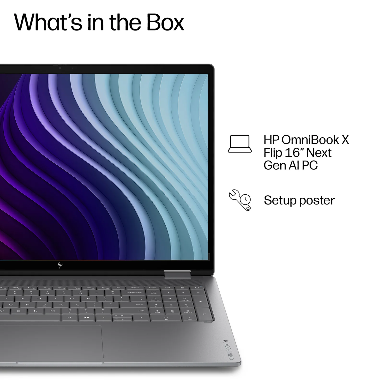 HP DQ8T1EA laptop 16", 16GB RAM, 512GB SSD