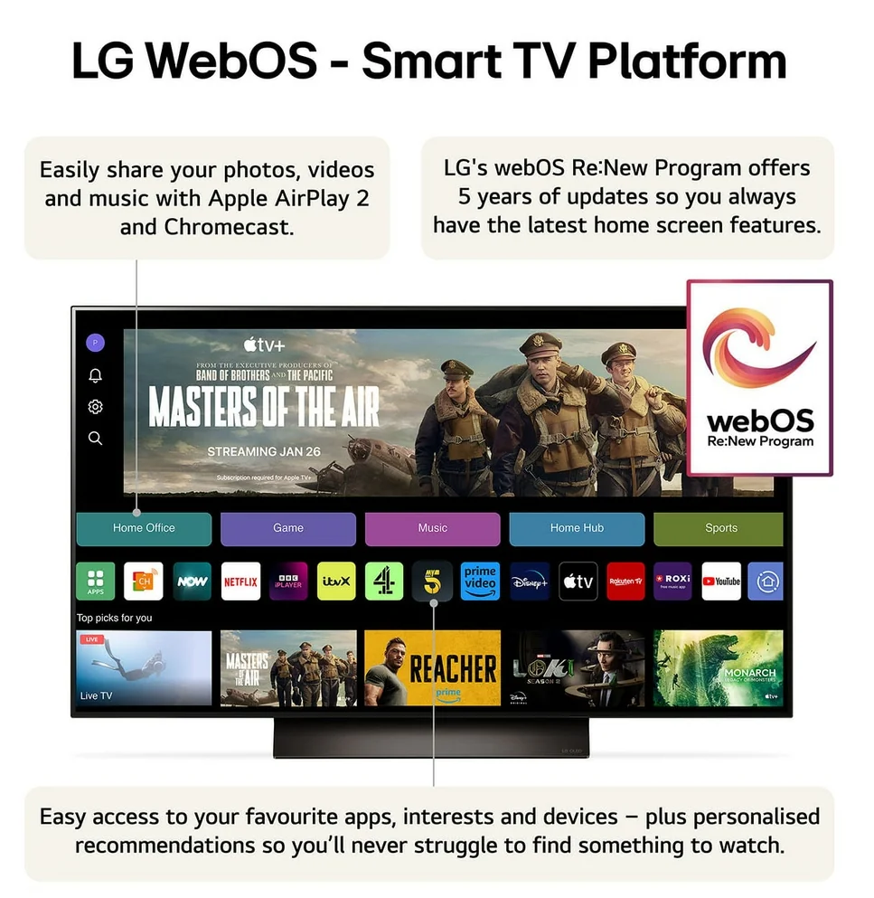 LG OLED evo C4 OLED65C44LA 65" 4K Smart TV