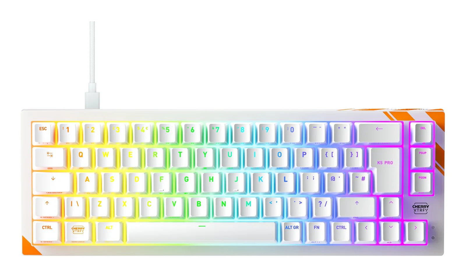 CHERRY K5 PRO TMR COMPACT Keyboard White, UK English