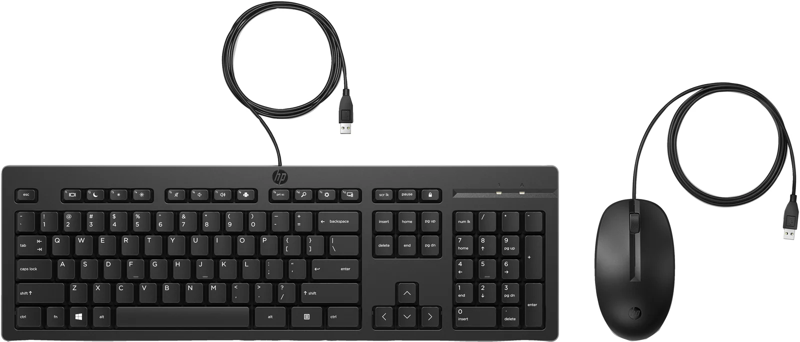 HP 225 Wired Mouse and Combo G2 Keyboard
