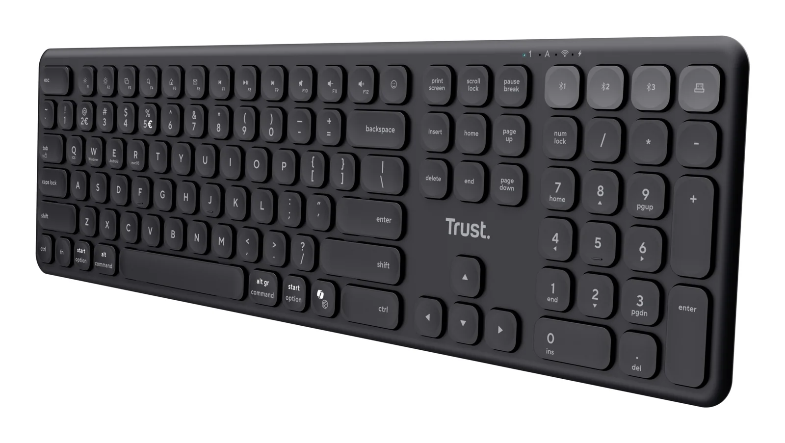 Trust Vaiya Wireless Keyboard Black, French