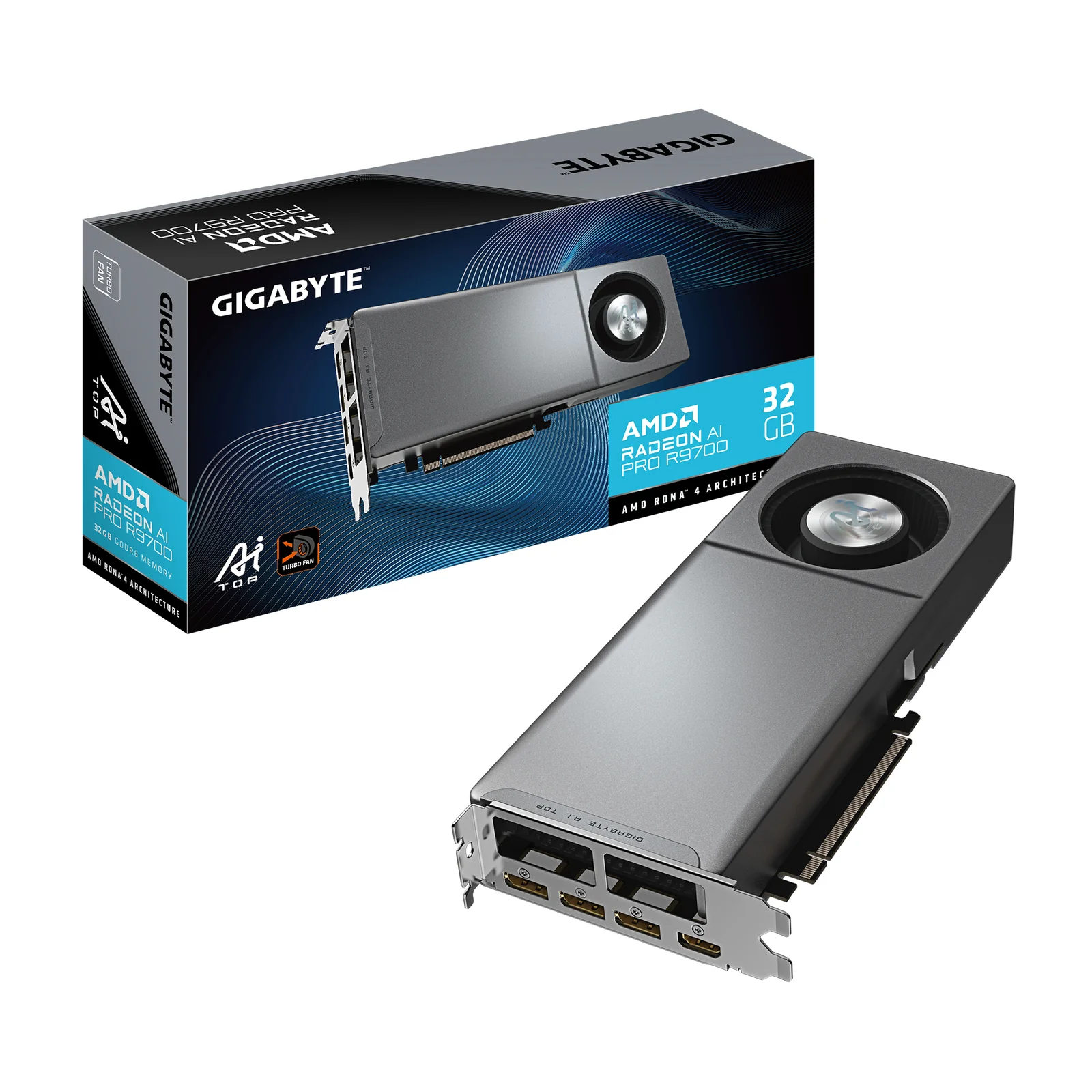 GIGABYTE Radeon AI PRO R9700 AI TOP 32G