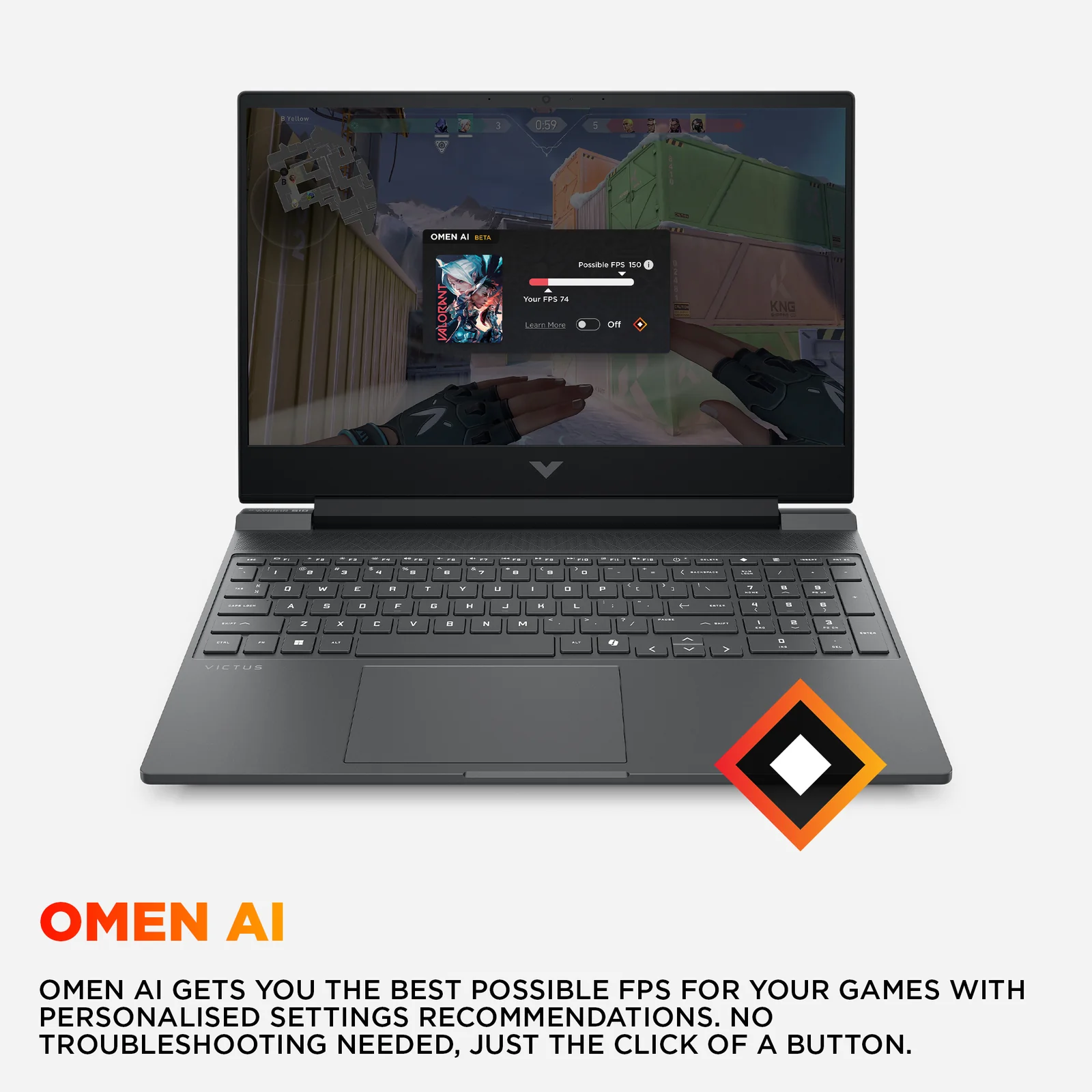 HP 15-FB3104NA R7-7445HS 12GB 512G 4050 15.6", 7445H, 512GB SSD
