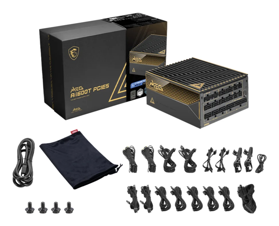 MSI MEG Ai1600T PCIE5 1600W Power Supply