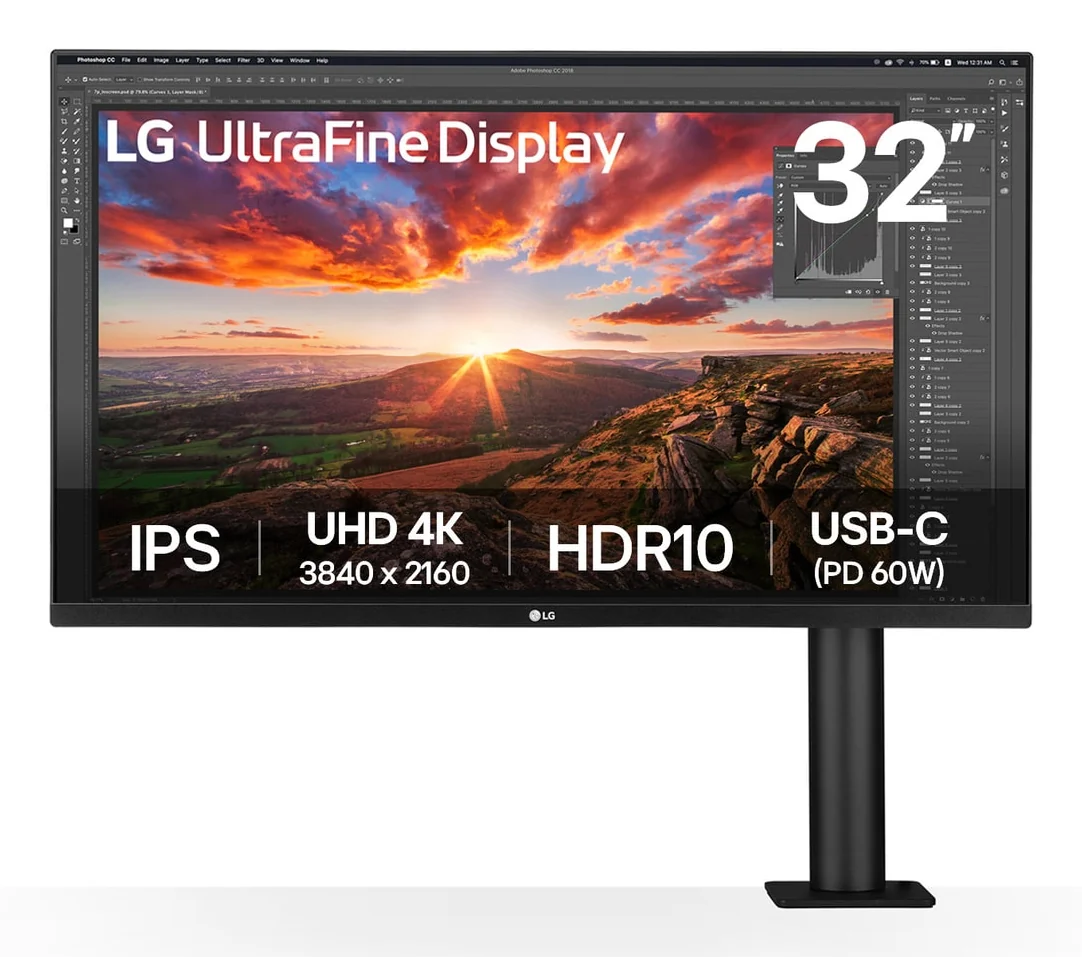 LG 32UN880K-B 31.5" 4K UHD IPS Monitor