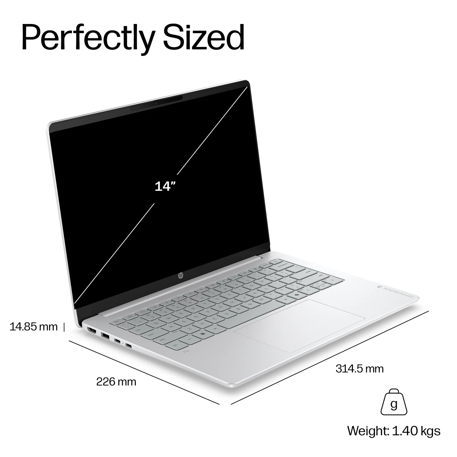 HP OmniBook 3 Laptop Next Gen AI 14-hv0000nax 14", 16GB RAM, 1TB SSD