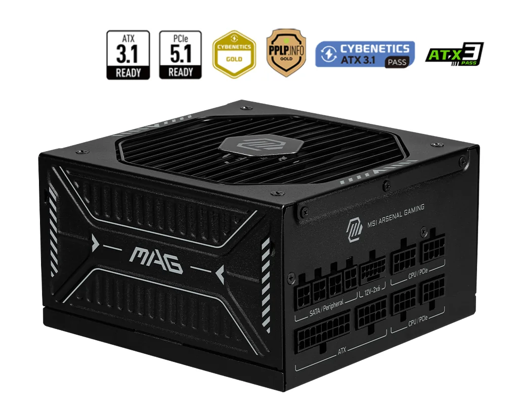 MSI MAG A850GLS PCIE5 850W Power Supply