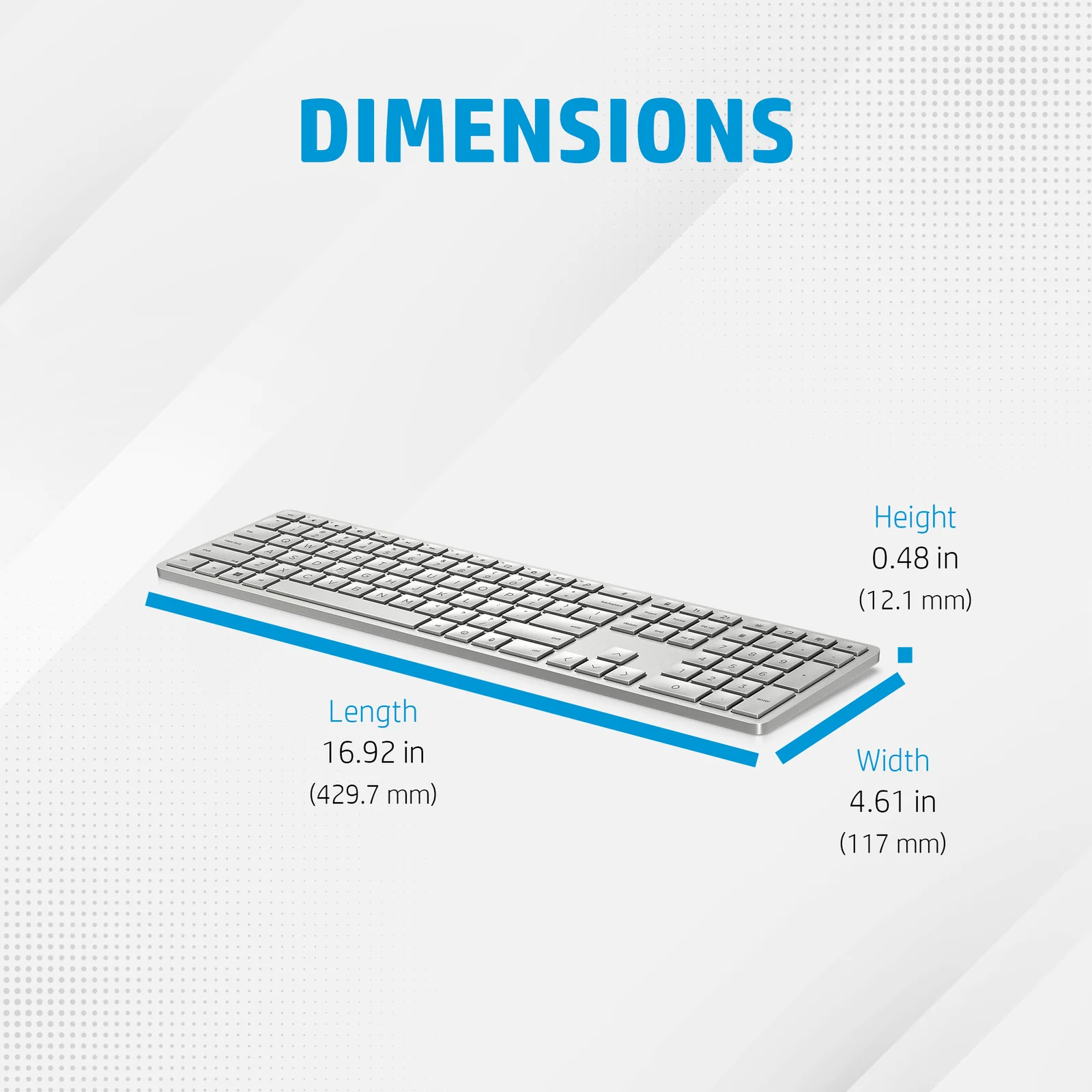 HP 970 USB+BT Programmable Wireless Keyboard