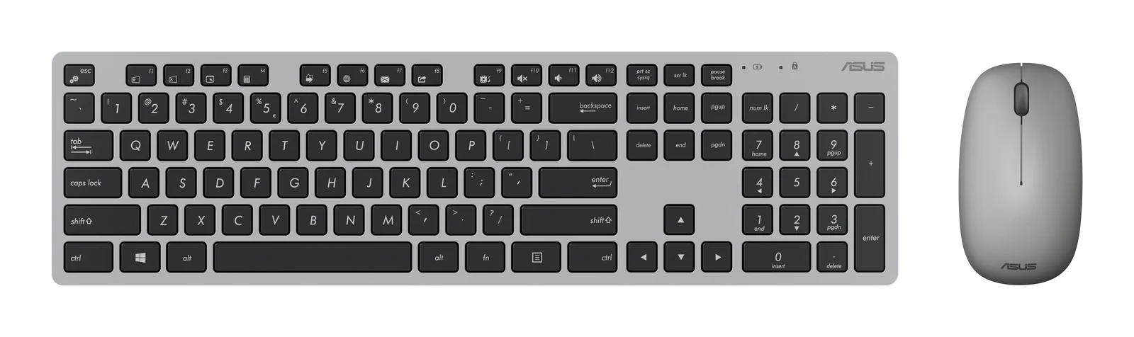 ASUS W5000 Wireless Keyboard & Mouse Grey, UK English