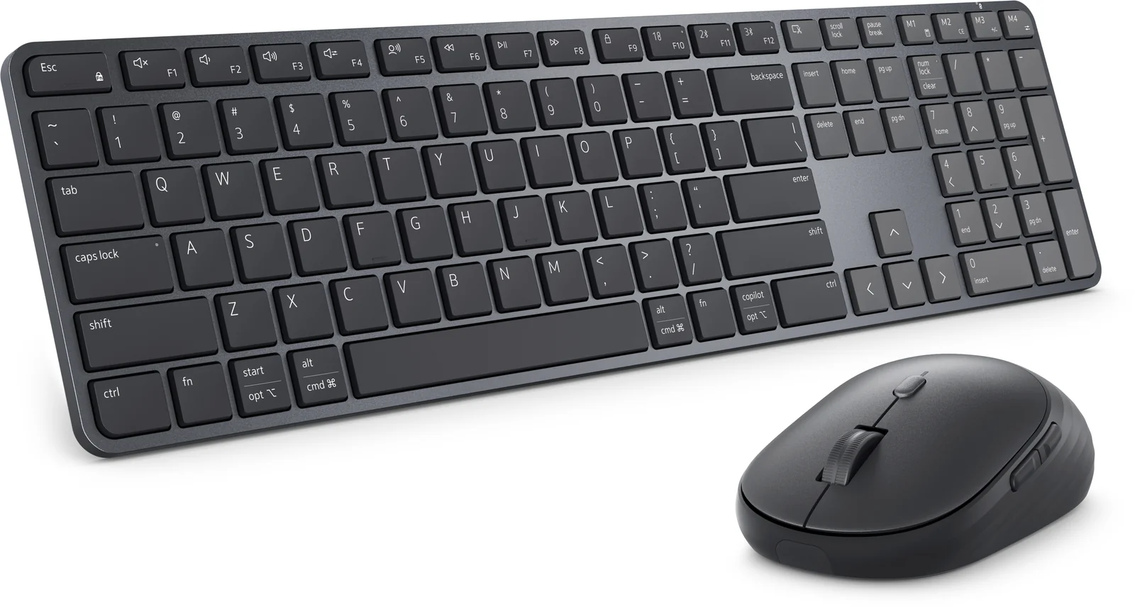 DELL Pro 7 Slim KM726 Wireless Keyboard & Mouse Black, German
