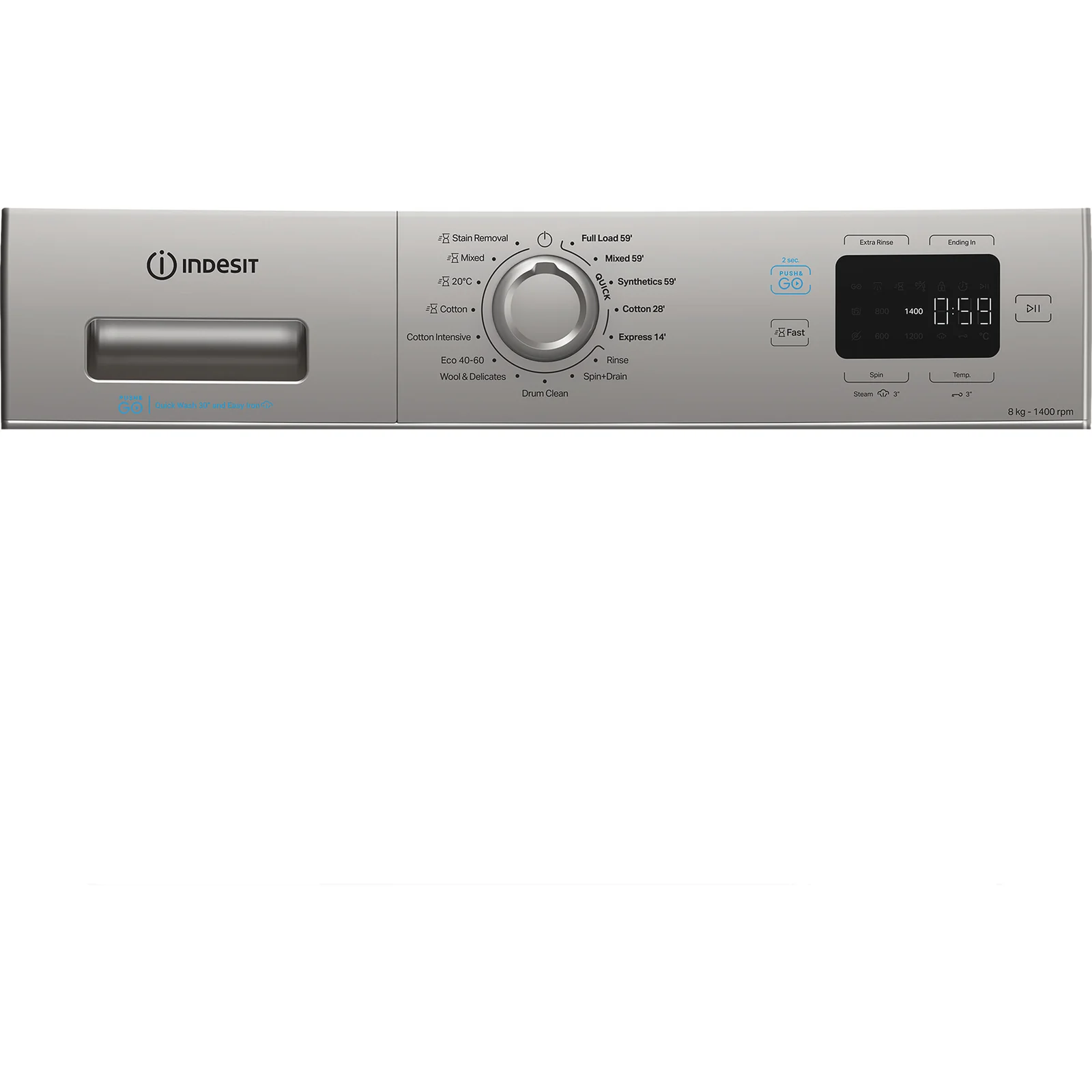 Indesit IP 846S PUSH&GO UK 8kg 1351rpm Washing Machine