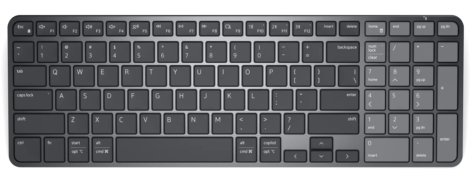 DELL Pro 7 KB746 Wireless Keyboard Graphite, UK English