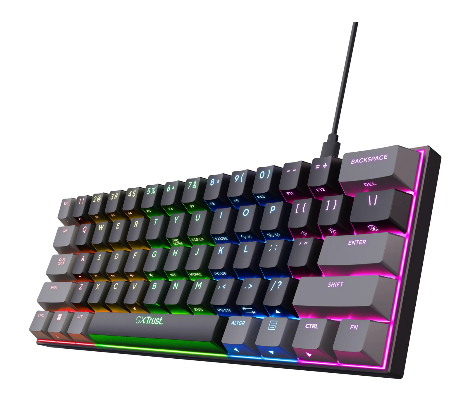 Trust GXT 867 Acira Keyboard Grey, French