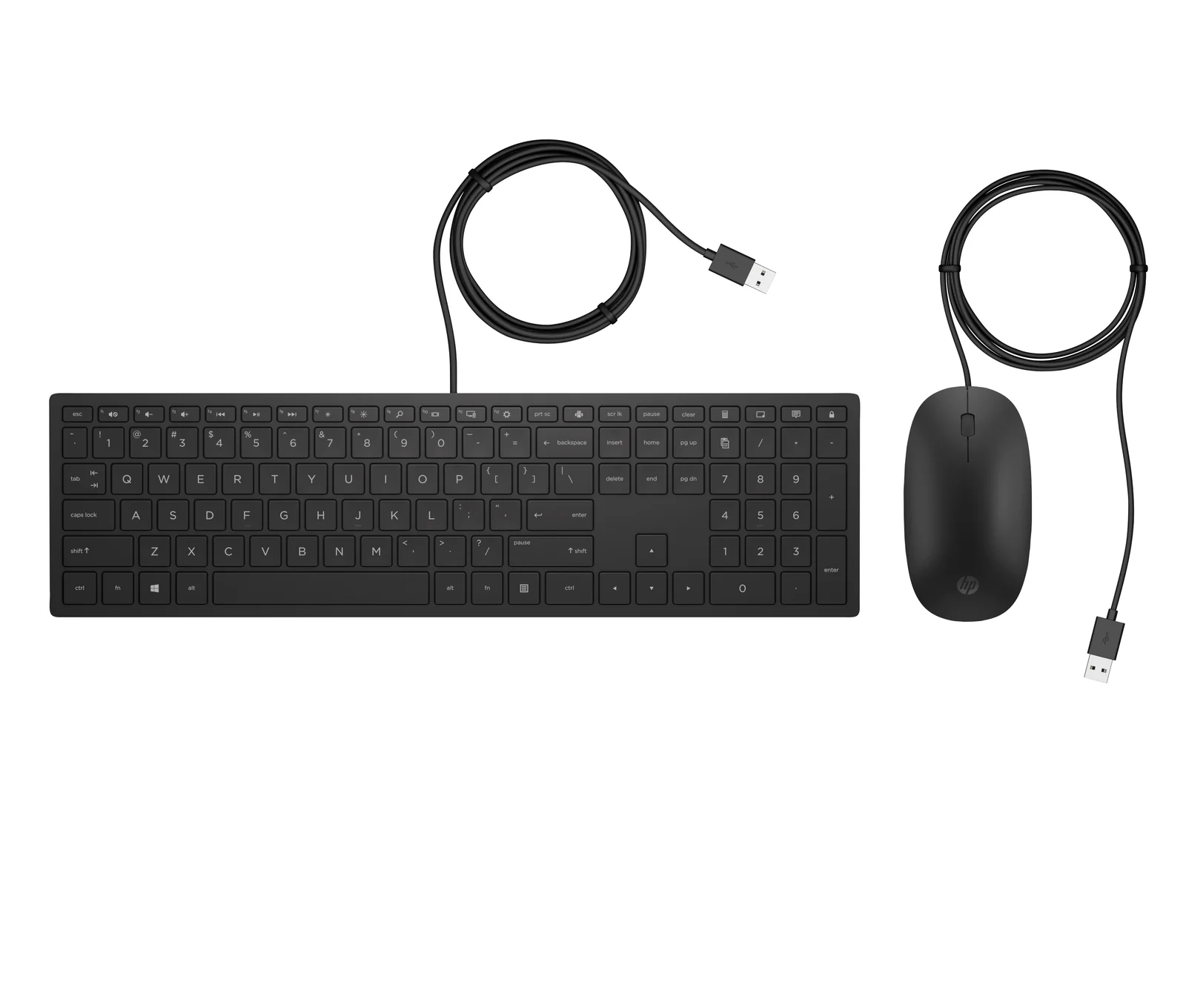 HP PAV WIREDCOMBO 400 FR Keyboard & Mouse Black