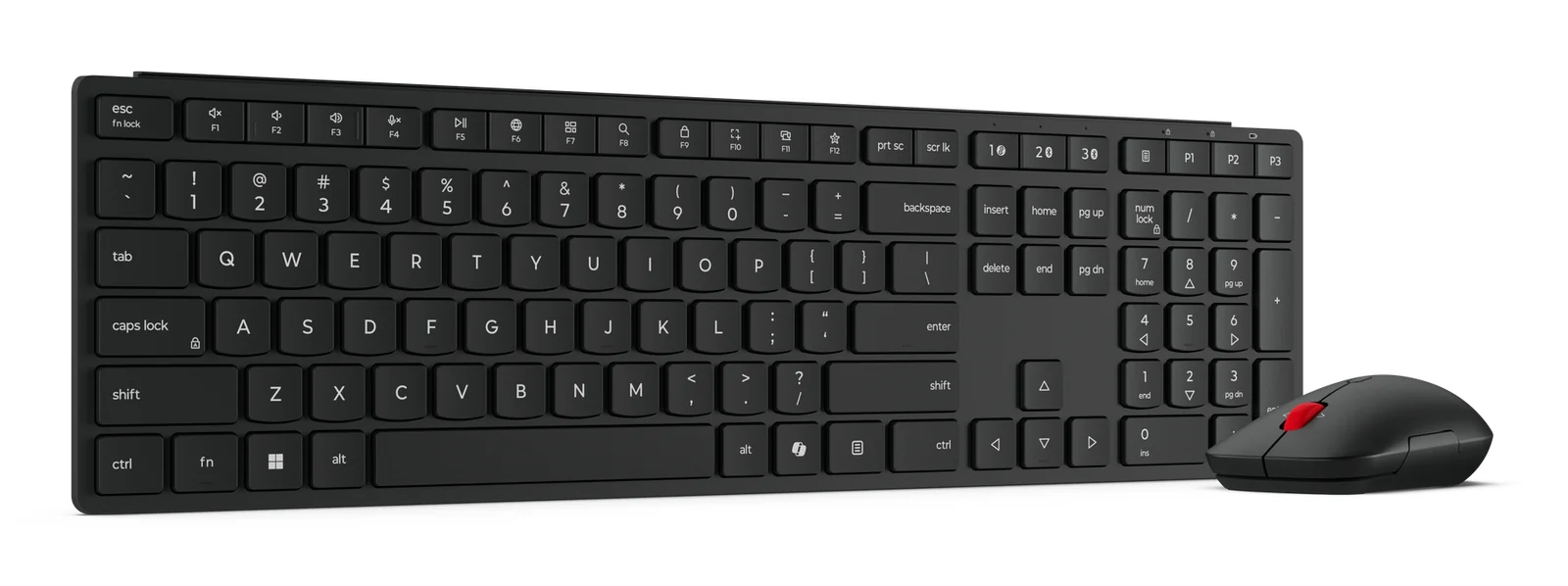 Lenovo 4X31S04854 Wireless Keyboard & Mouse Black, Nordic