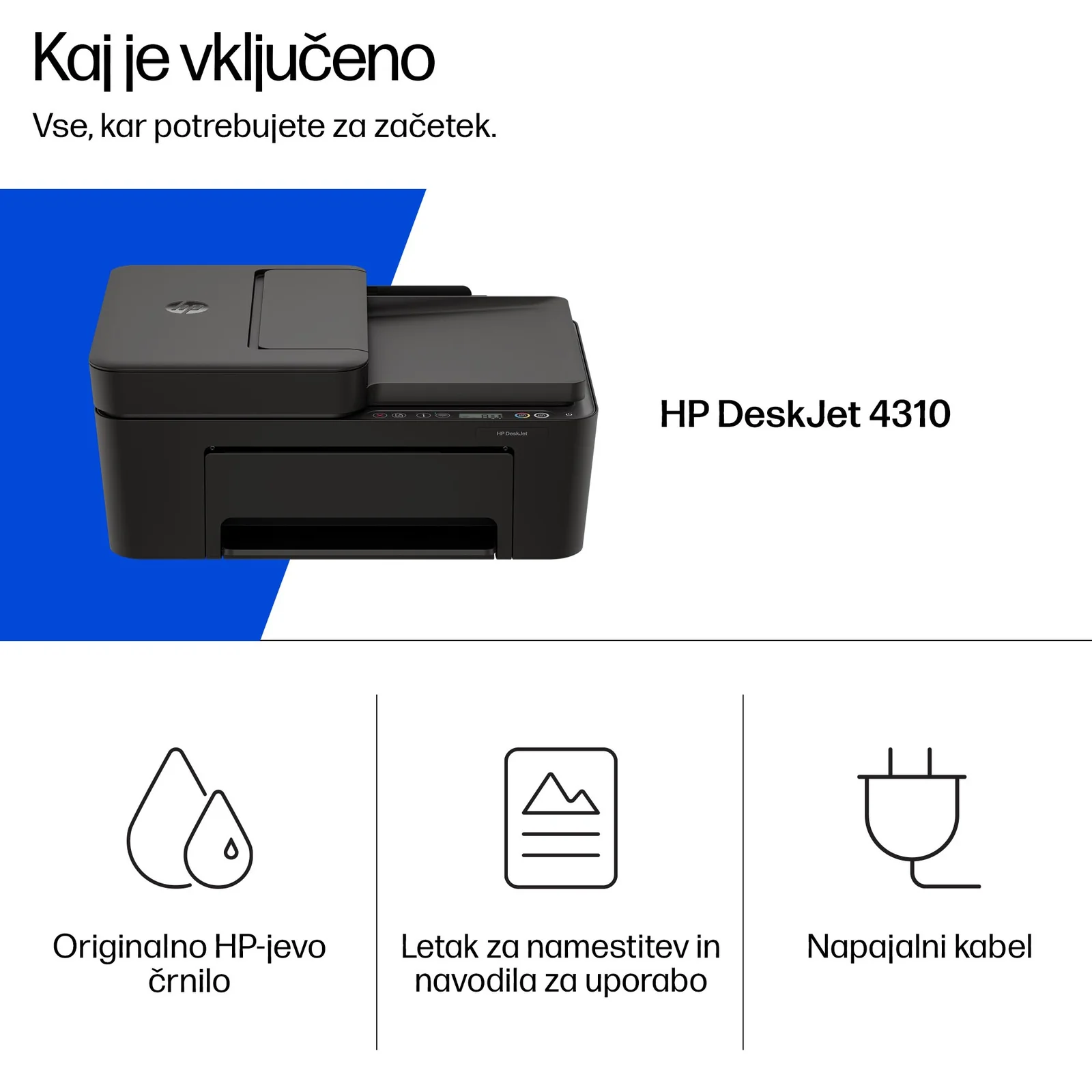 HP DeskJet 4310 Colour Inkjet Printer