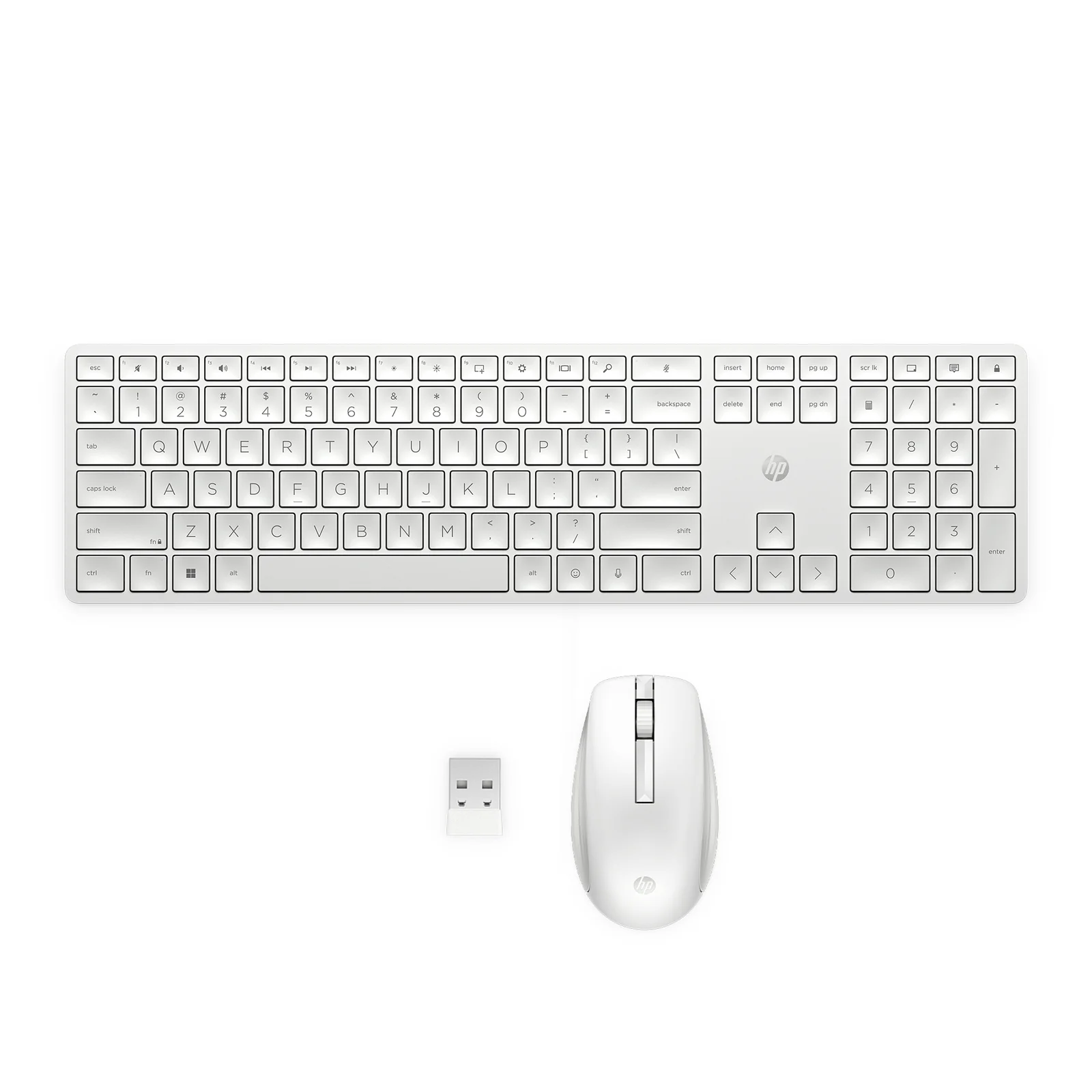 HP 655 Wireless and Mouse Combo White Keyboard