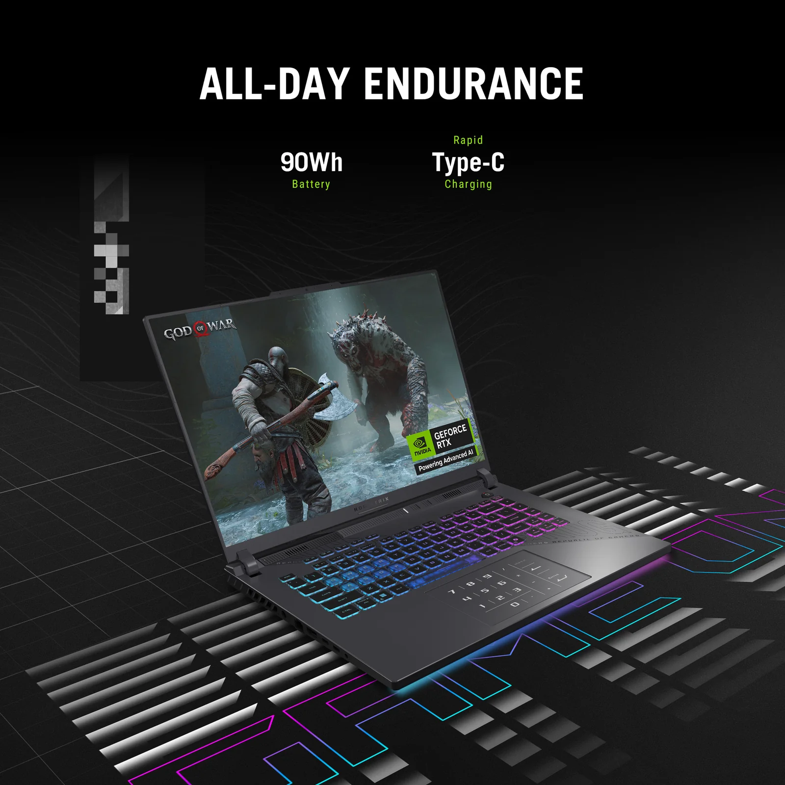 ASUS ROG Strix G16 G614PW-RV006W 16", AMD Ryzen 9 8940HX, 16GB RAM, 1TB SSD