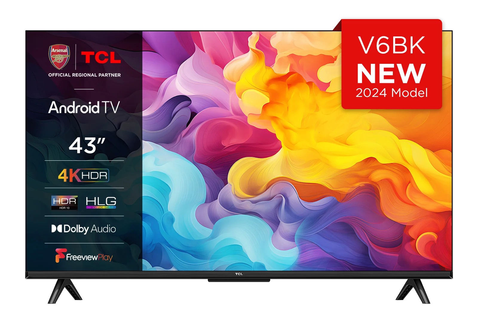 TCL 43V6BK 43" 4K Smart TV