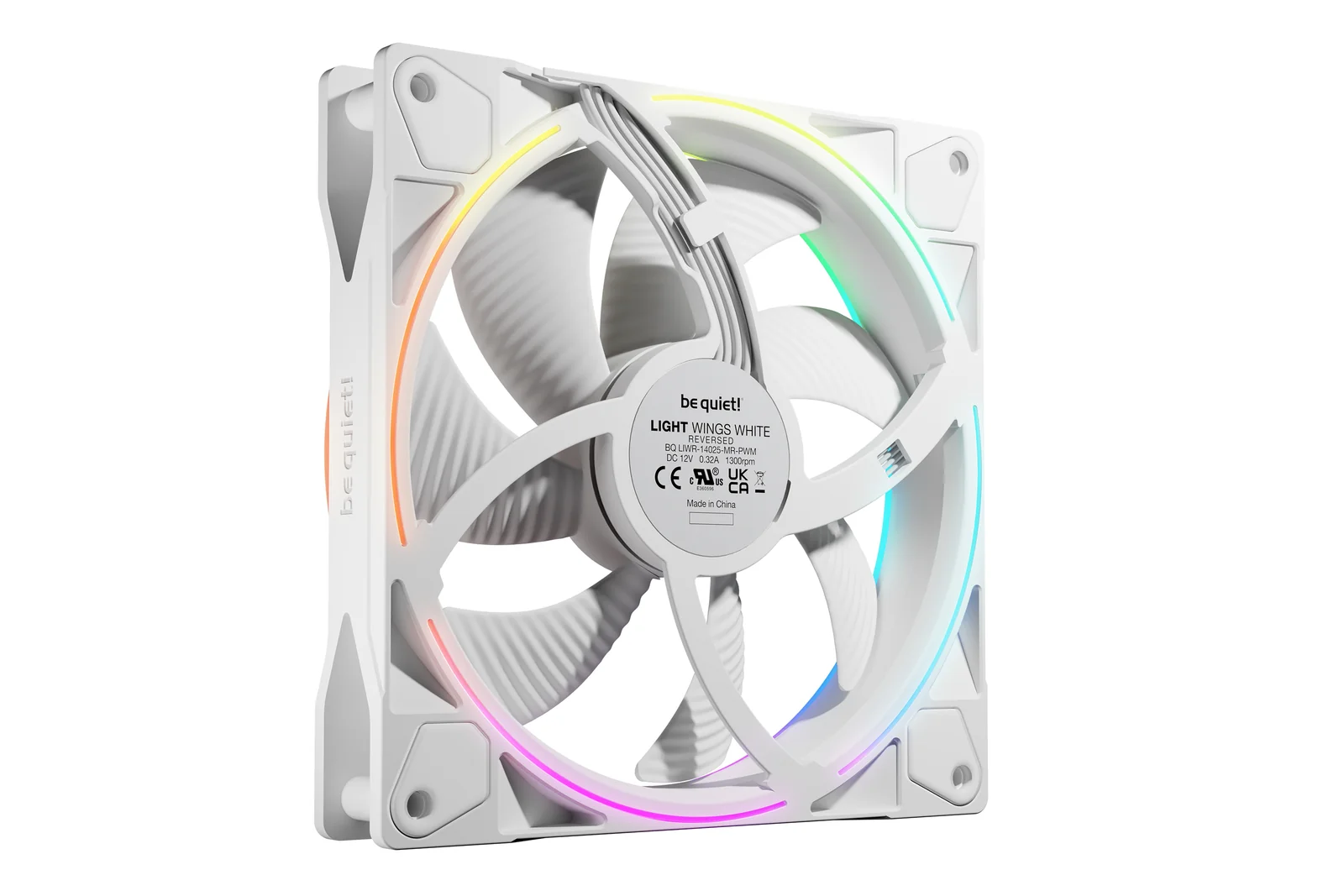 be quiet! Light Wings 140 mm PWM Reverse White