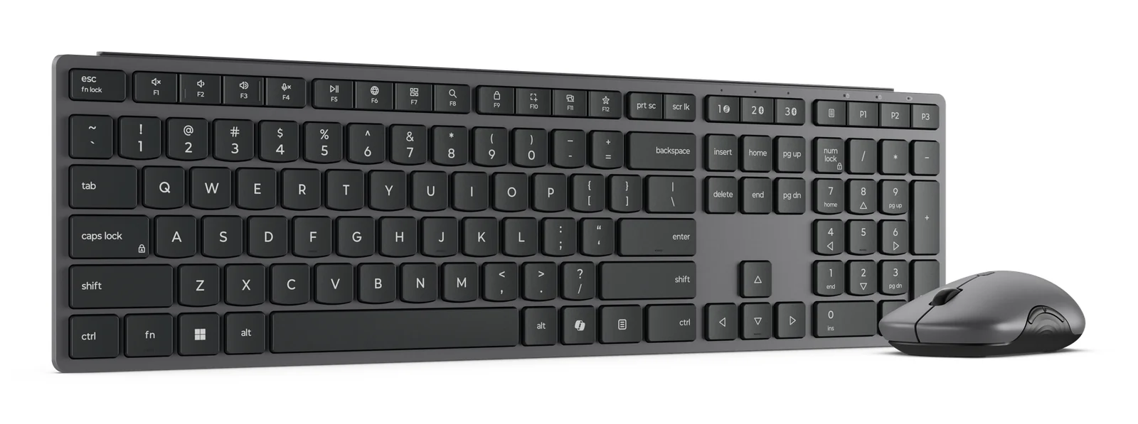 Lenovo GX31S04968 Wireless Keyboard & Mouse Grey, German