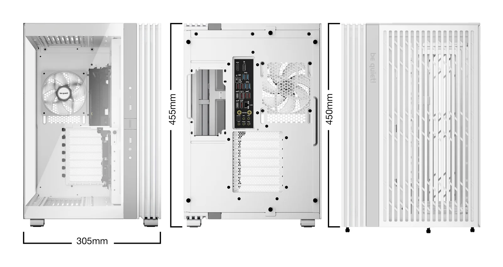 be quiet! LIGHT BASE 600 LX White PC Case