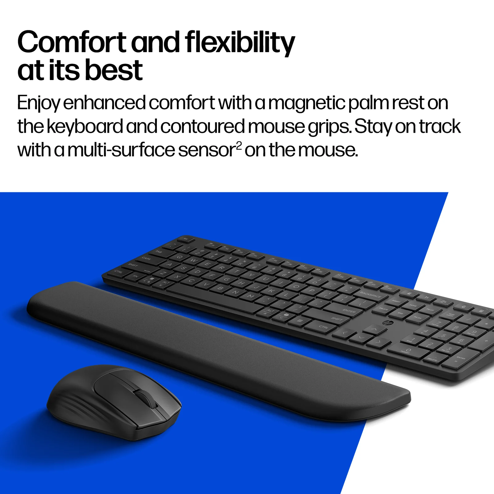 HP Multi-Device Dual-Mode Mouse and Combo with Palm Rest 585C Keyboard