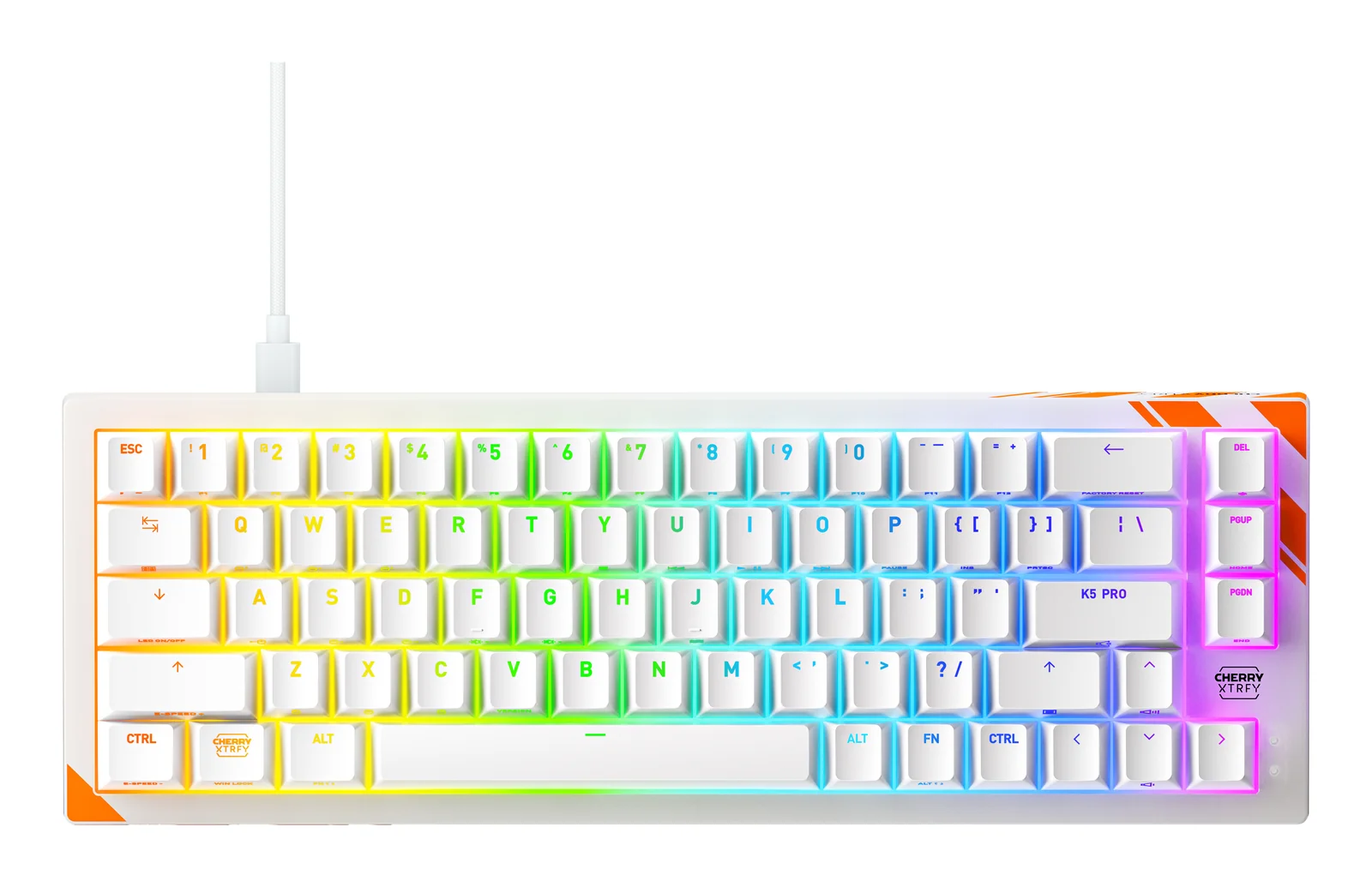CHERRY K5 PRO TMR COMPACT Keyboard White, US English