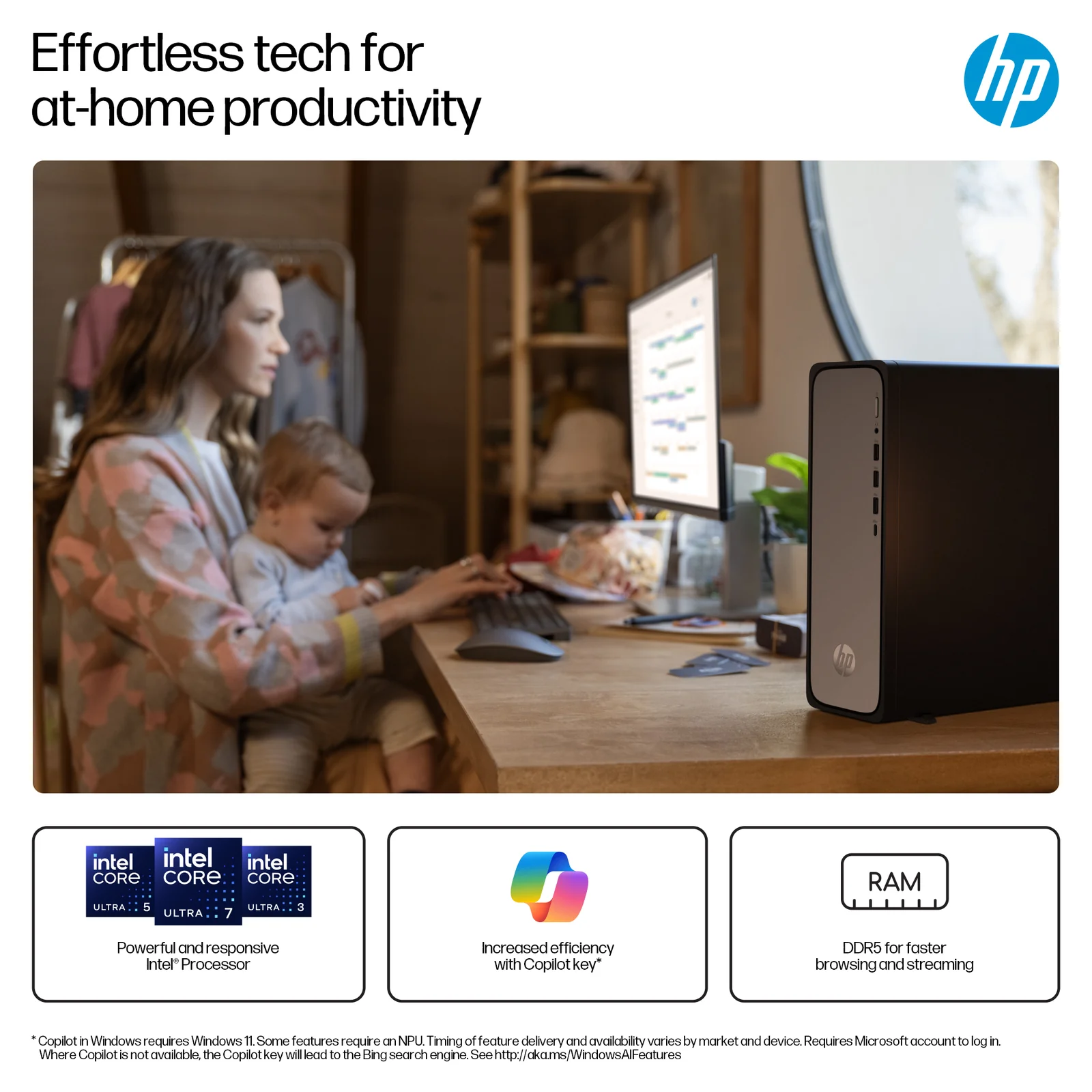 HP OmniDesk Slim S03-0023na, 8GB RAM, 256GB SSD