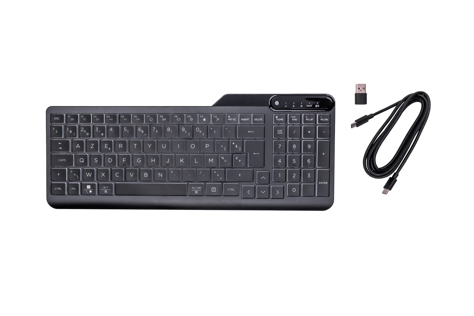 HP 400 Backlit Wired Keyboard Black