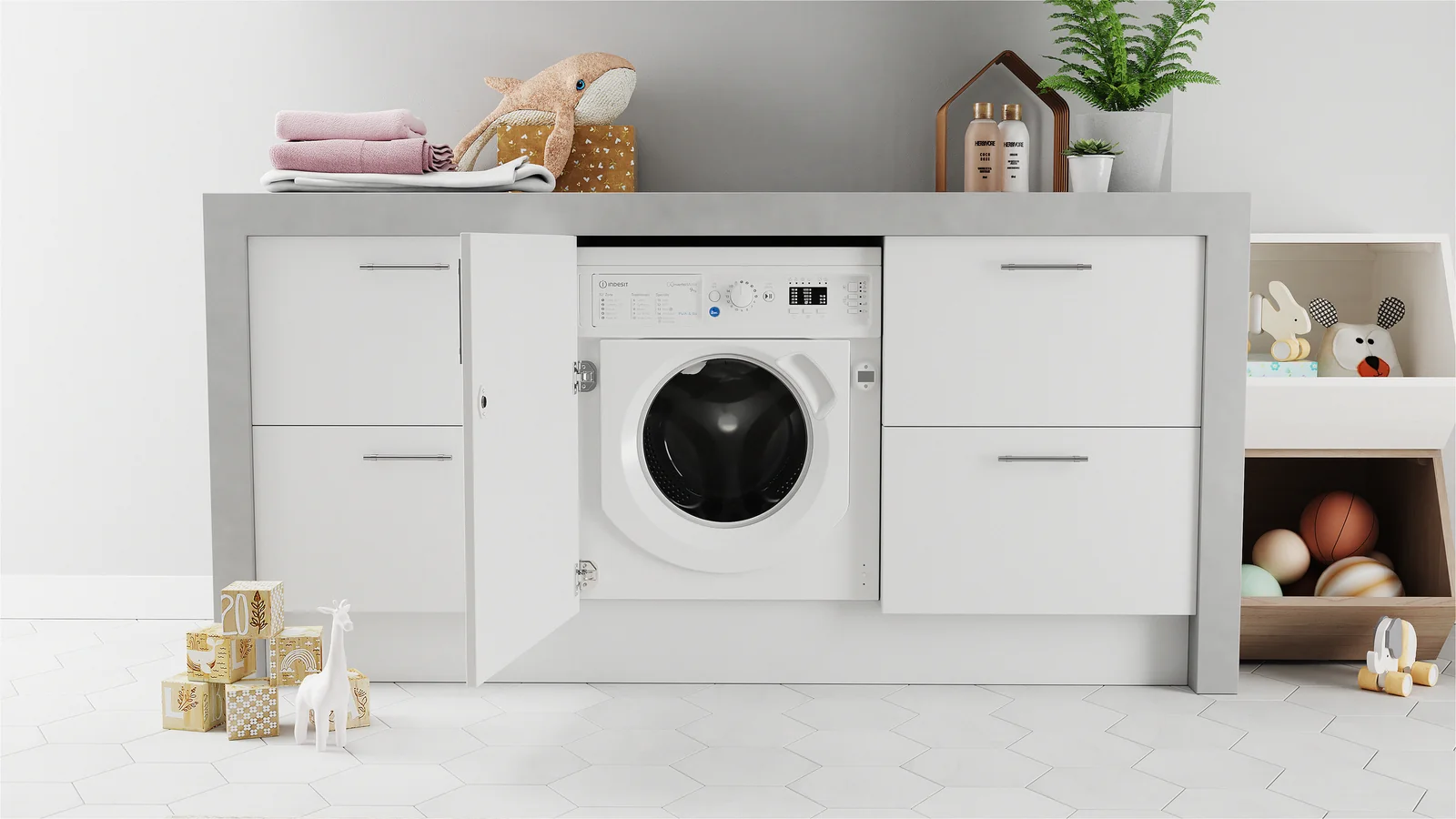 Indesit BI WMIL 91485 UK 9kg 1351rpm Washing Machine