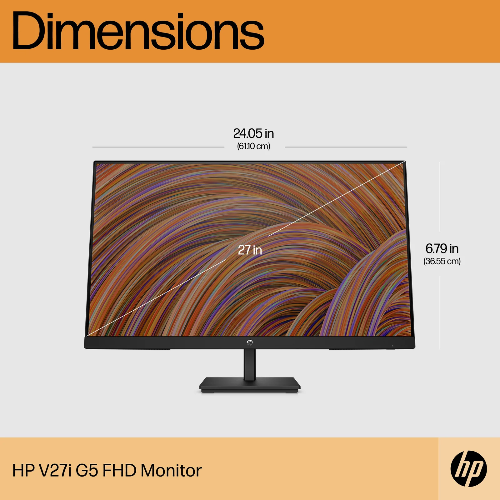 HP V27i G5 FHD 27" Full HD IPS Monitor
