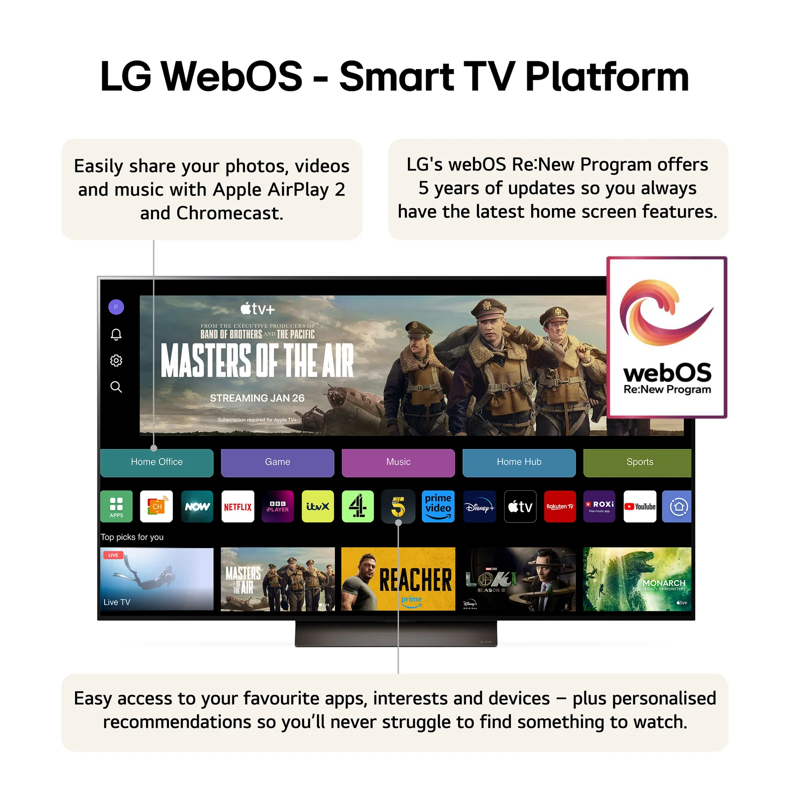 LG OLED55C46LA.AEK 55" 4K Smart TV