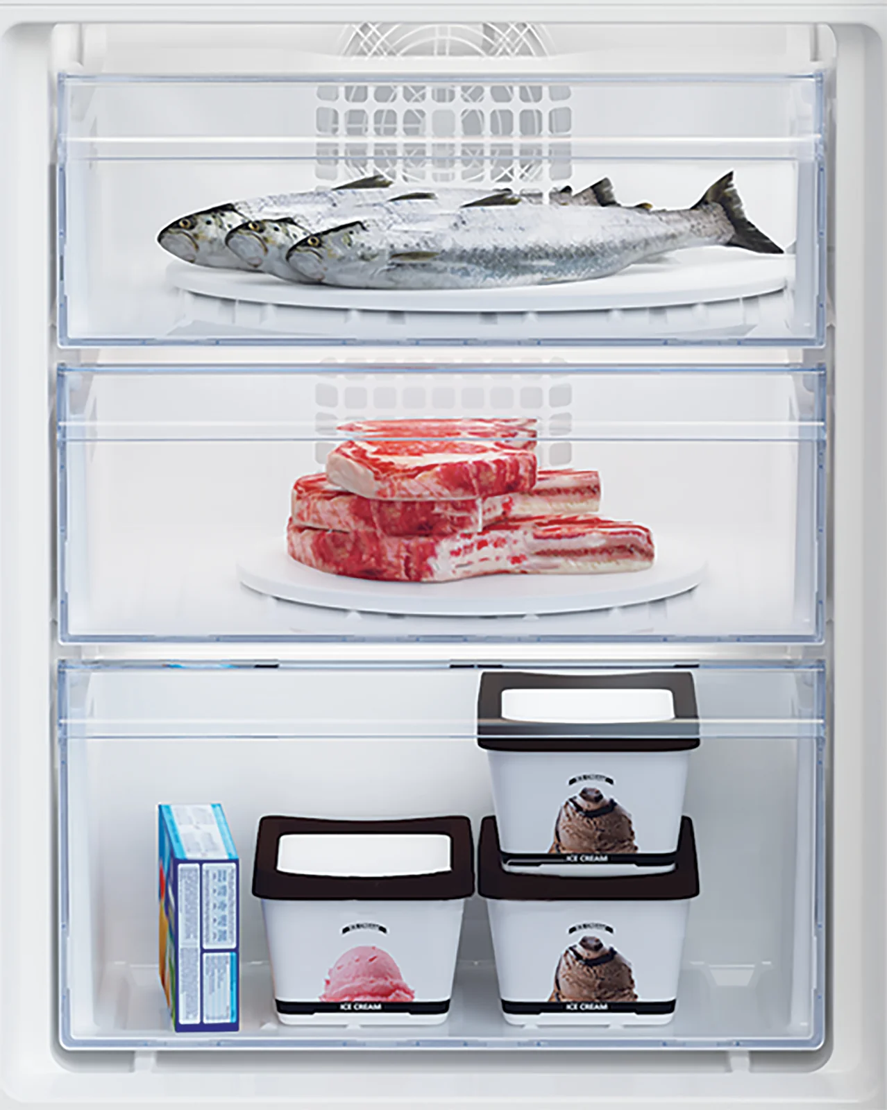 Beko BCFD473 262L Integrated Fridge Freezer