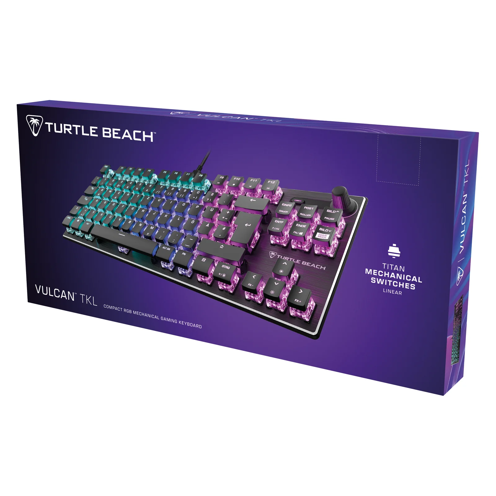 Turtle Beach Vulcan TKL Keyboard Black, German