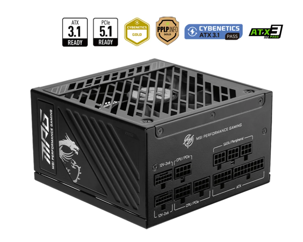 MSI MPG A1250GS PCIE5 1250W Power Supply
