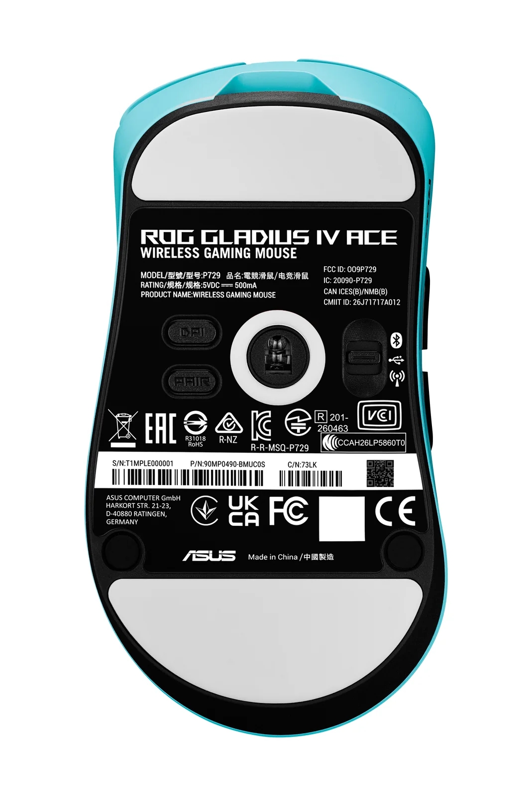 ASUS ROG Gladius IV Ace Blue Wireless Mouse