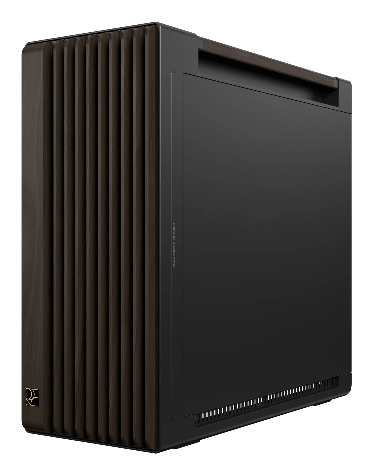 ASUS ProArt PA602 Wood Edition Modern Black Metal Panel PC Case