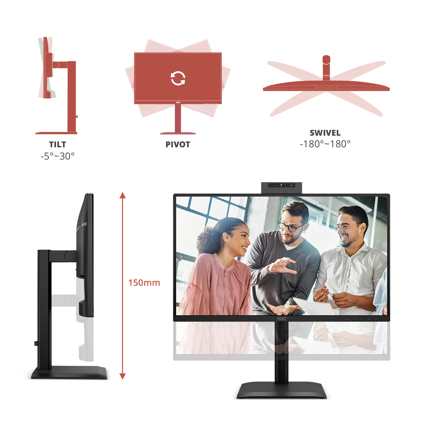 AOC 24E4CW computer monitor