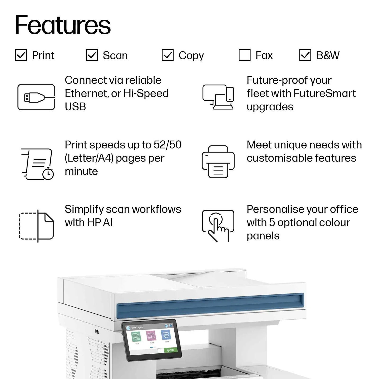 HP LaserJet Enterprise MFP 5601dn Laser Printer