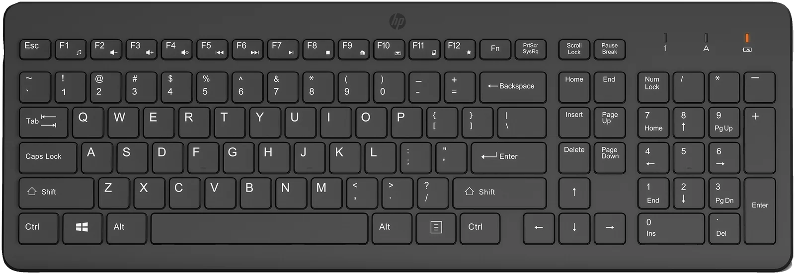 HP 225 Wireless Keyboard Black