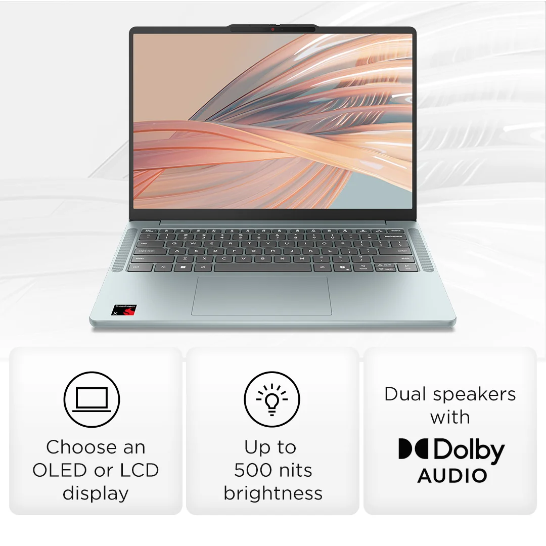 Lenovo IP VIBE 14 SDX1 8/256GB CHILL BLUE 14", Snapdragon X1-26-100, 8GB RAM