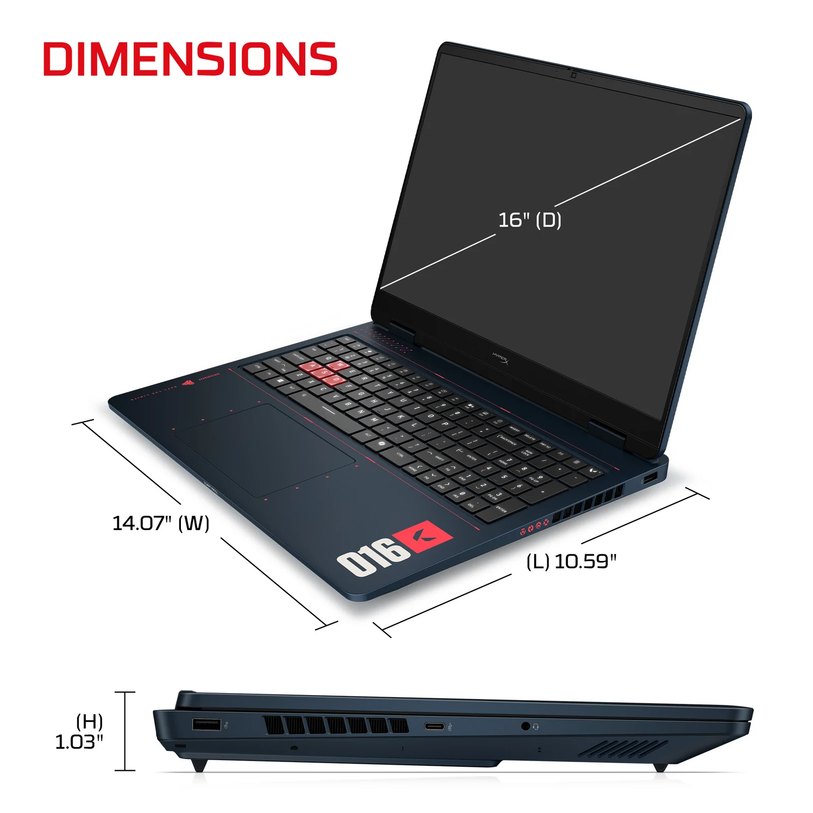 HP E0VU7EA laptop 16", 16GB RAM