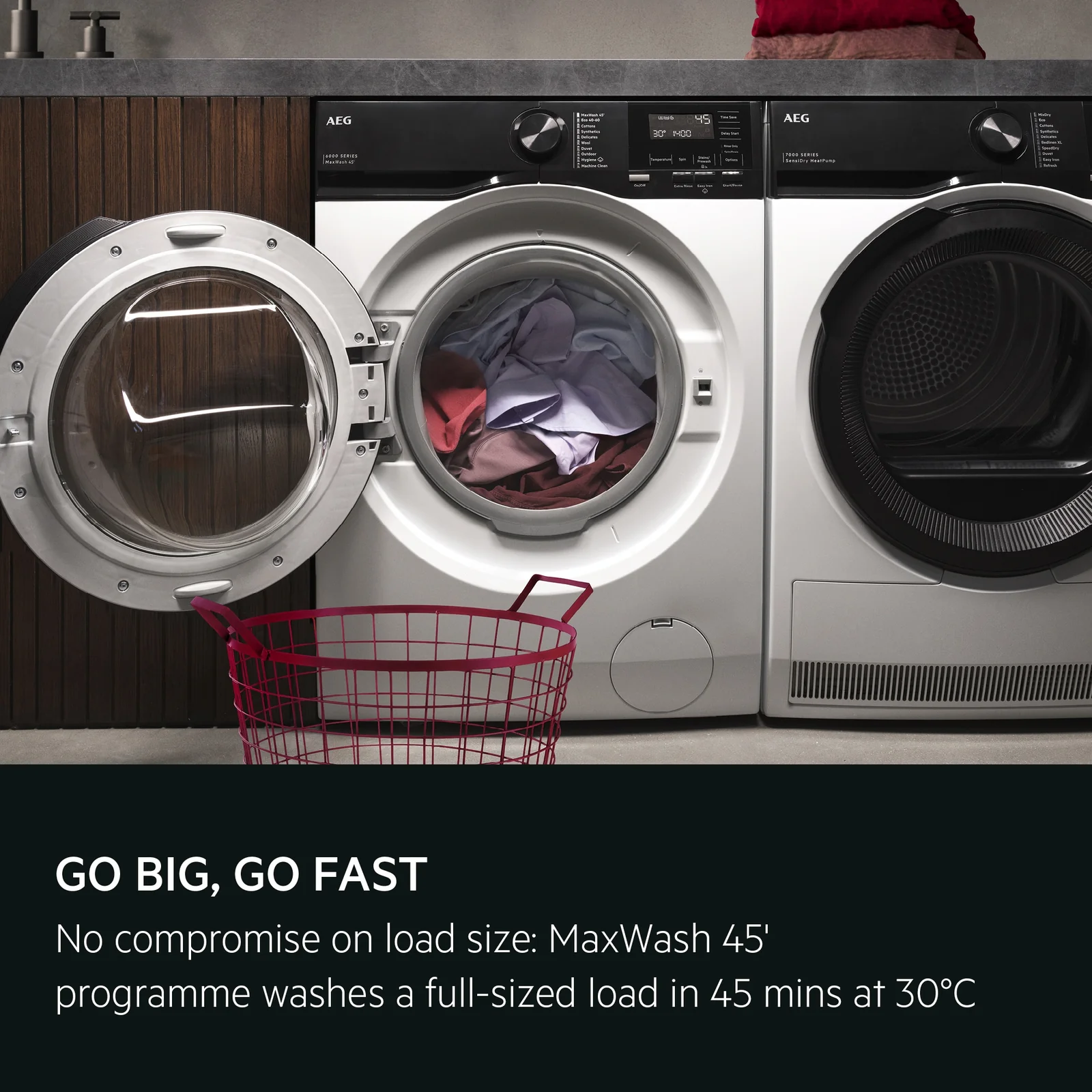AEG Series 6000 LFED61844B 8kg 1400rpm Washing Machine