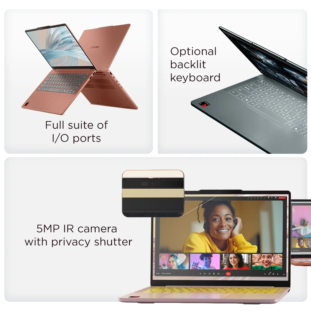 Lenovo IP VIBE 14 SDX1 8/256GB RAD CORAL 14", Snapdragon X1-26-100, 8GB RAM