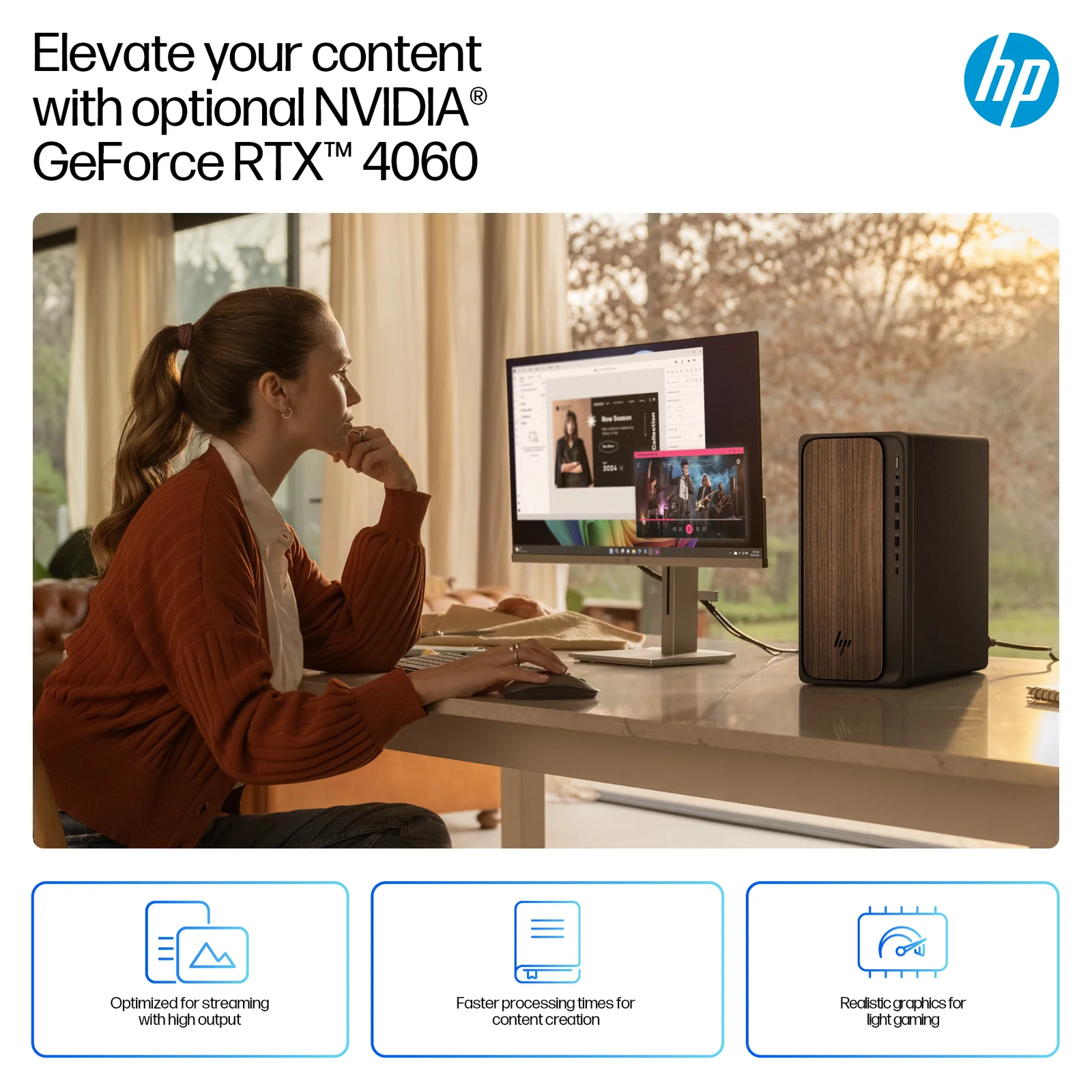 HP OmniDesk Desktop AI M03-0009na, Intel Core Ultra 7 265, 16GB RAM, 512GB SSD