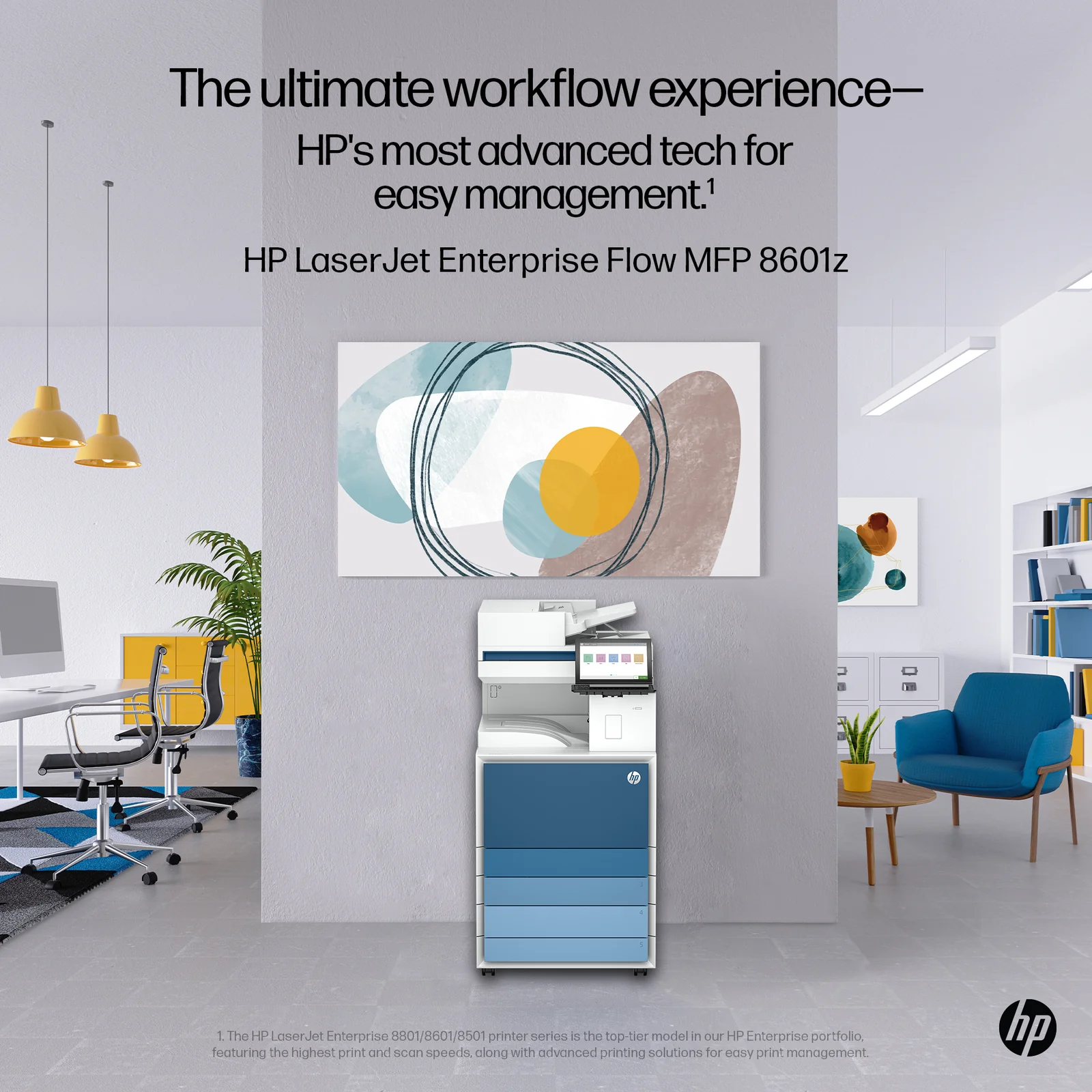 HP LaserJet Enterprise LaserJet Ent Flw MFP 8601z Laser Printer