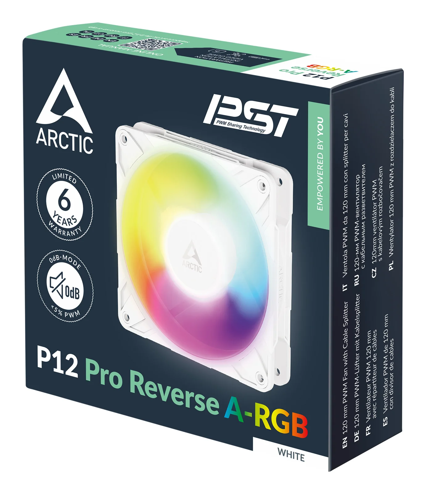 ARCTIC Freezer P12 Pro Reverse A-RGB (White)