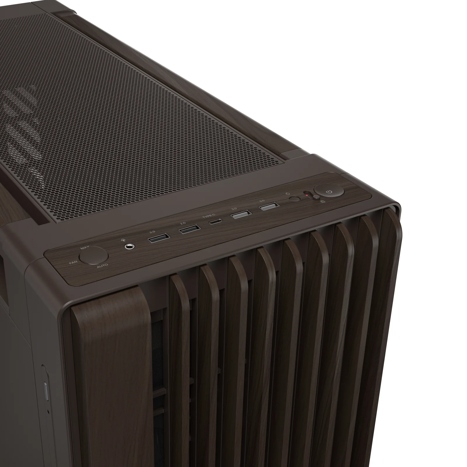 ASUS ProArt PA602 Wood Edition Retro Brown Metal Panel PC Case