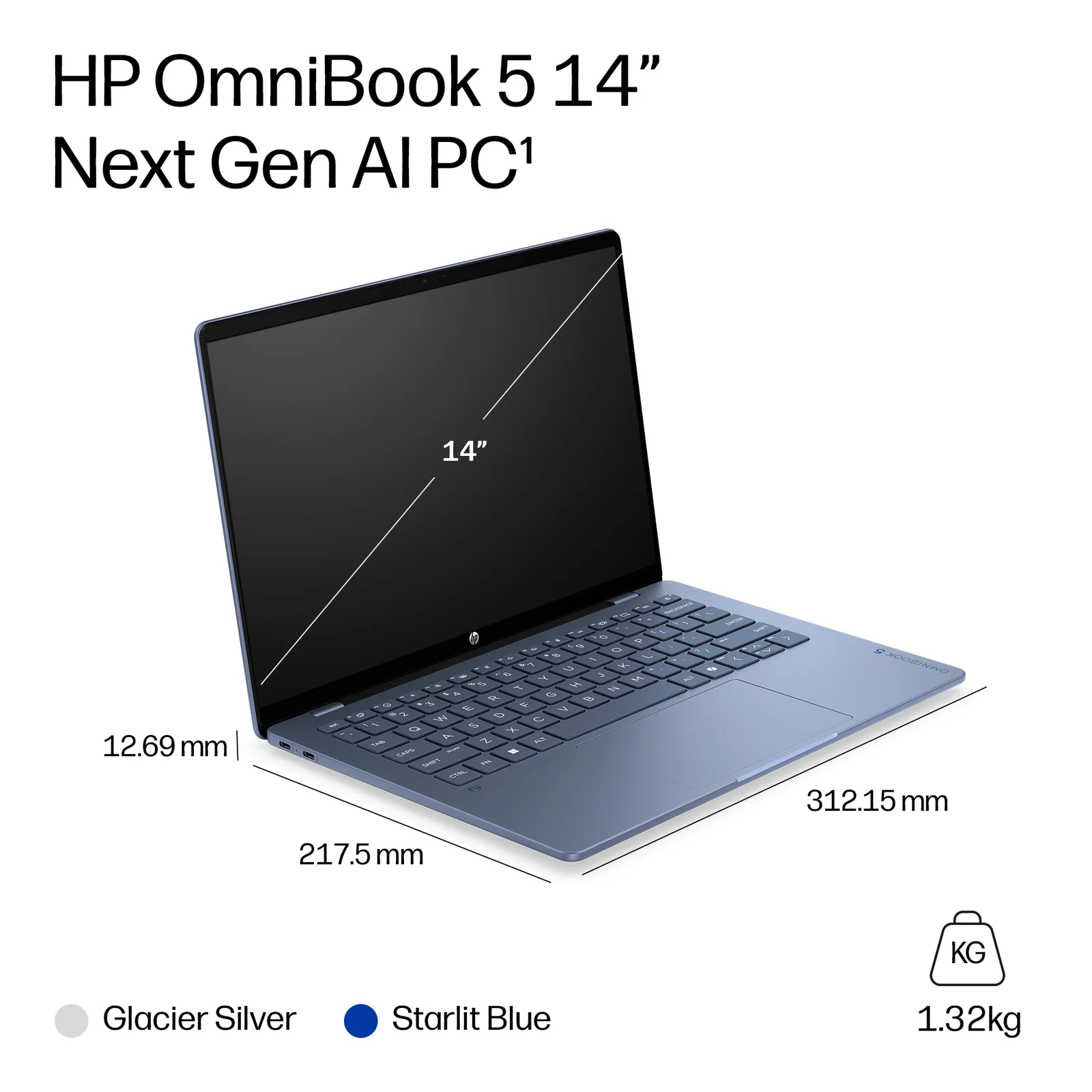 HP DP2H0EA laptop 14", 16GB RAM, 512GB SSD